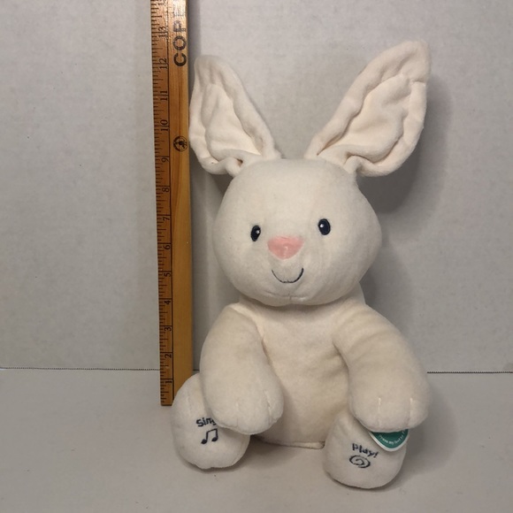 Baby Gund Flora the Bunny #6050681 Singing Peek a Boo Bunny Plush - Picture 4 of 7